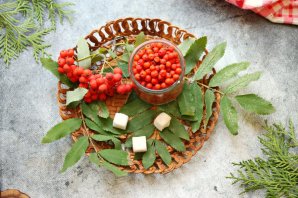 Компот из красной рябины на зиму Компот из красной рябины на зиму