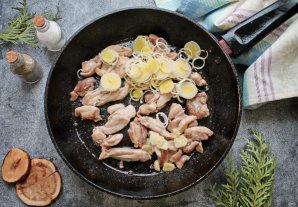 Лингвини с курицей