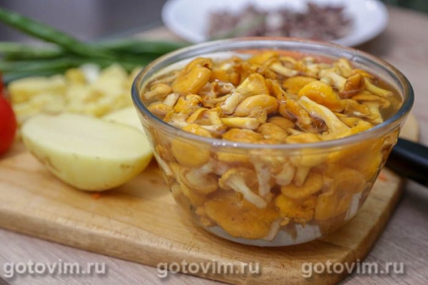 Летние щи с лисичками в мультиварке
