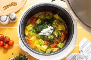 Кабачки в мультиварке Кабачки в мультиварке