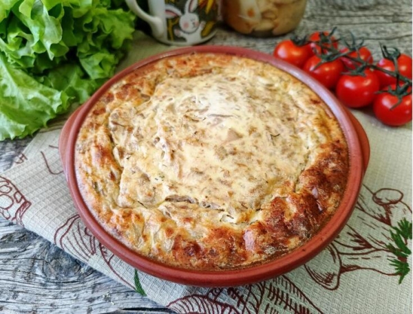 Груздянка - запеканка из соленых груздей Груздянка - запеканка из соленых груздей