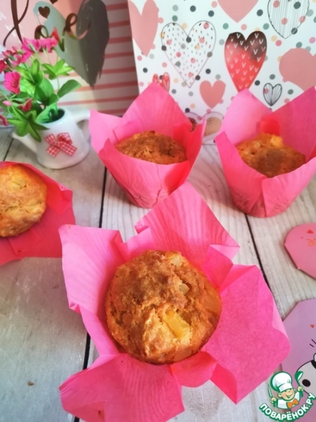 Постные морковно-ананасовые кексы