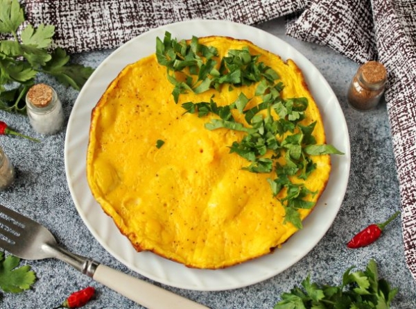 Омлет без масла на сковороде Омлет без масла на сковороде