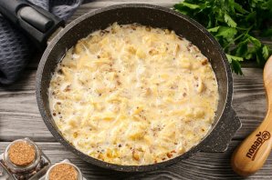 Запеканка из цветной капусты на сковороде Запеканка из цветной капусты на сковороде