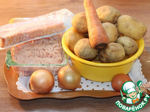 Картофельные лепешки с мясным припеком Картофельные лепешки с мясным припеком