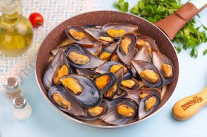 Ракушки мидии в сливочном соусе Ракушки мидии в сливочном соусе