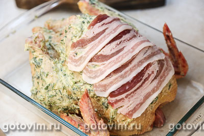 Курица в беконе