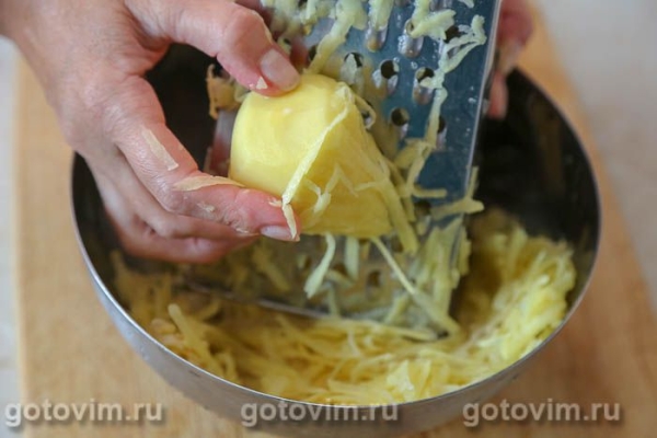 Драники картофельные с фаршем из куриной грудки Драники картофельные с фаршем из куриной грудки