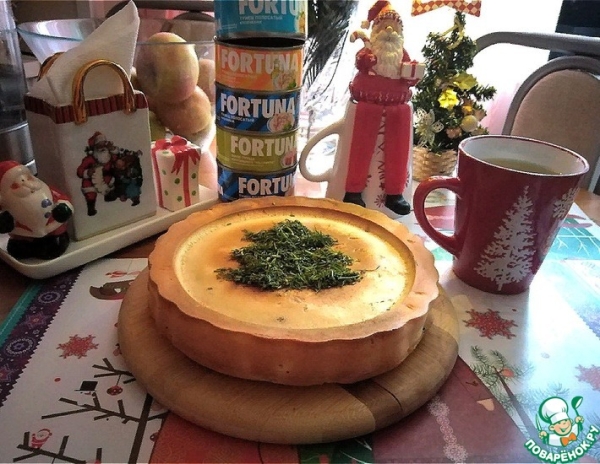Пирог с начинкой из тунца Пирог с начинкой из тунца