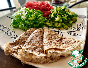 Блины из зеленой гречки