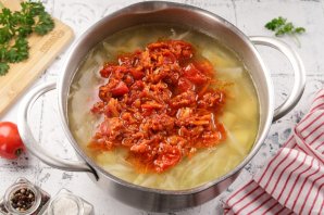 Щи со шкварками Щи со шкварками