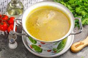 Куриный суп с шампиньонами