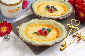 Творожная запеканка без яиц