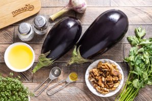 Баклажаны с чесноком и орехами