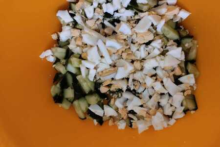 Салат "цыплята в гнезде"