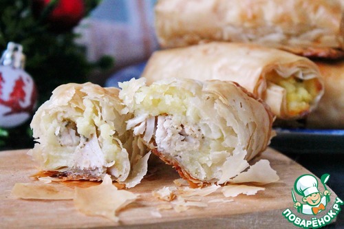 Рулетики-пирожки из теста фило Рулетики-пирожки из теста фило