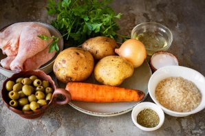 Суп с рисом и оливками Суп с рисом и оливками