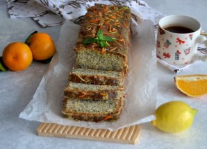 Апельсиновый кекс с маком