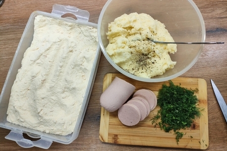 Картофельные зразы с колбасой