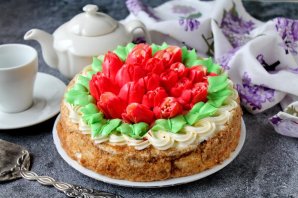 Морковный торт с апельсиновым курдом Морковный торт с апельсиновым курдом