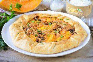 Пирог с тыквой открытый Пирог с тыквой открытый