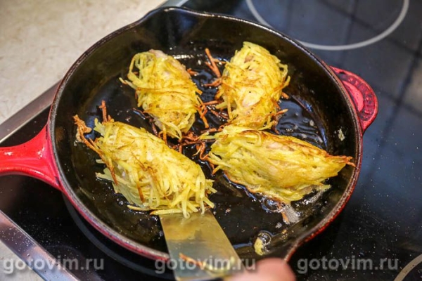 Куриные крылышки в картофельной панировке Куриные крылышки в картофельной панировке