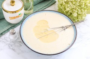 Простые блины на молоке