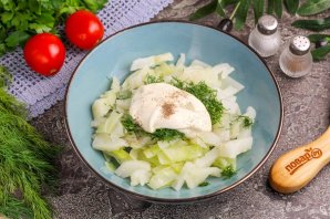 Салат из вареной капусты Салат из вареной капусты