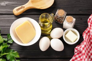 Яичница с сыром