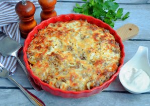 Опята с картошкой в духовке