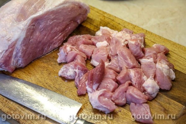 Свинина с картофелем и лисичками в пакете для запекания Свинина с картофелем и лисичками в пакете для запекания