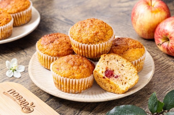 Постные яблочные кексы Постные яблочные кексы