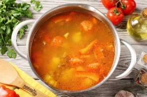 Сырный суп с говядиной Сырный суп с говядиной