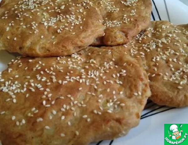 Цельнозерновые луковые лепёшки
