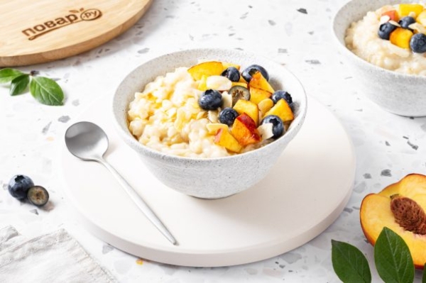 Рисовый пудинг из бурого риса Рисовый пудинг из бурого риса