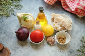 Салат с кальмарами и фенхелем Салат с кальмарами и фенхелем