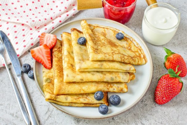 Блинчики на сухом молоке