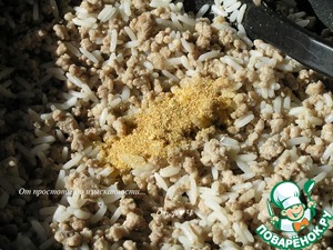 Мясной пирог с рисом, луком, яблоками Мясной пирог с рисом, луком, яблоками