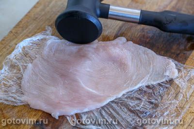 Куриные котлеты «Метропольки» с печеночным паштетом и беконом Куриные котлеты «Метропольки» с печеночным паштетом и беконом