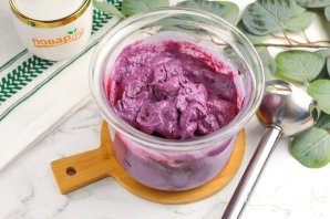 Черничный чизкейк без выпечки