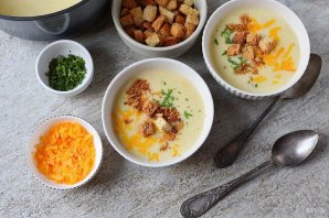 Суп с сыром Чеддер