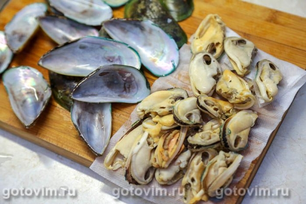 Зеленые мидии, запеченные с беконом и сыром Зеленые мидии, запеченные с беконом и сыром