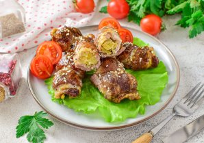 Мясные рулетики "На один зубок" Мясные рулетики "На один зубок"