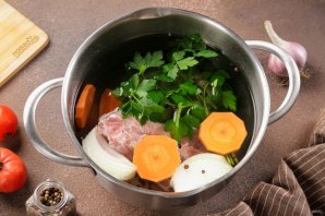 Рассольник с солёными грибами Рассольник с солёными грибами