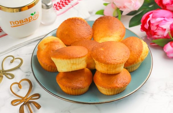 Творожные кексы в аэрогриле Творожные кексы в аэрогриле