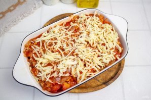 Лазанья с помидорами и сыром Лазанья с помидорами и сыром