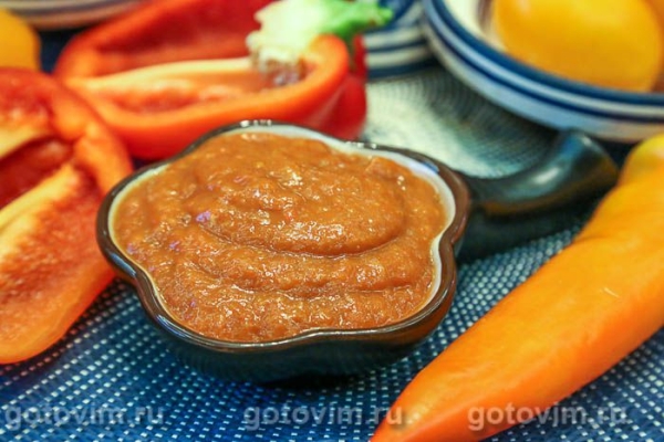 Соус харисса из острого и сладкого перца Соус харисса из острого и сладкого перца