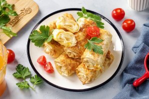 Лаваш с сыром в аэрогриле