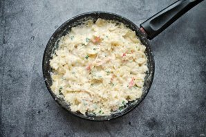 Паста с крабом в сливочном соусе Паста с крабом в сливочном соусе