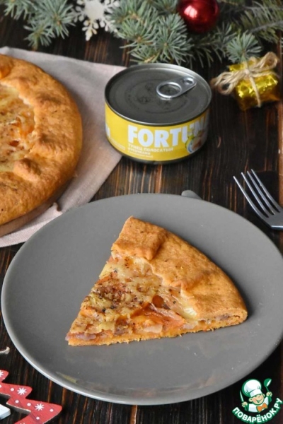 Томатная галета с тунцом